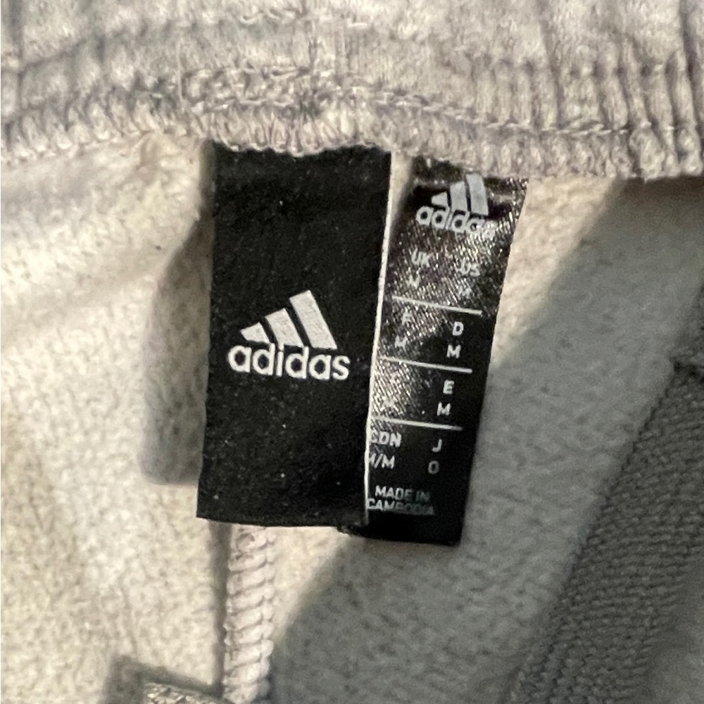 Adidas Men’s Gray Joggers with Black Stripes. Size: M - Picture 6 of 6